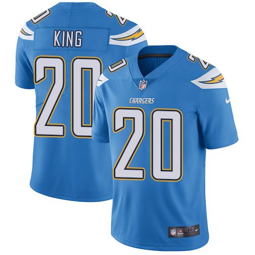 Nike Men & Women & Youth Chargers 20 Desmond King Light Blue NFL Vapor Untouchable Limited Jersey,We sell and wholesale Nike Men & Women & Youth Chargers 20 Desmond King Light Blue NFL Vapor Untouchable Limited Jersey on line form chian!